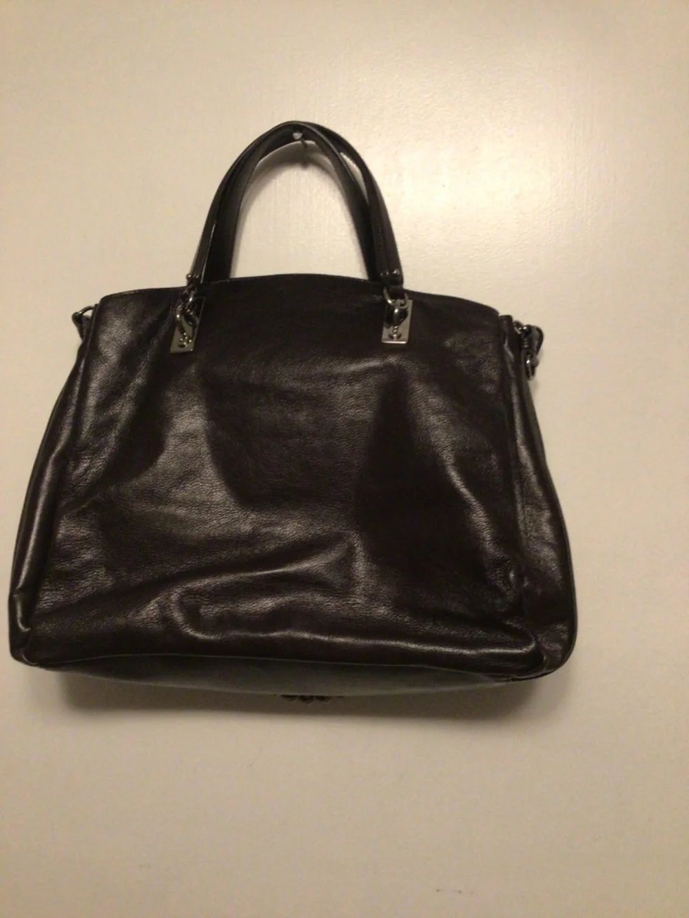 Celine “Watch Me Work” 2 way chain strap with lock and key leather bag